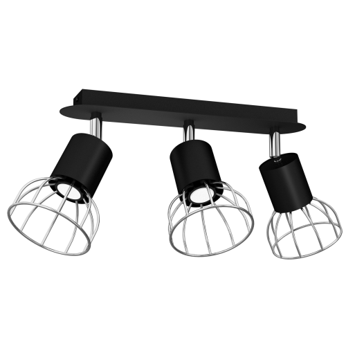 Lampa Sufitowa DANTE BLACK/SILVER 3x mini GU10