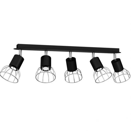 Lampa Sufitowa DANTE BLACK/SILVER 5x mini GU10