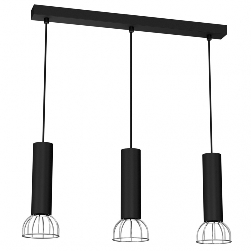 Lampa Wisząca DANTE BLACK/SILVER 3x mini GU10