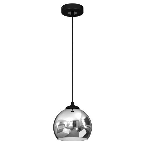 Lampa wisząca TORO BLACK / CHROME 1xE27