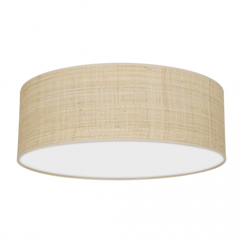 Lampa sufitowa MARSHALL WHITE / RATTAN 3xE27 Ø50cm