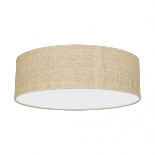 Lampa sufitowa MARSHALL WHITE / RATTAN 3xE27