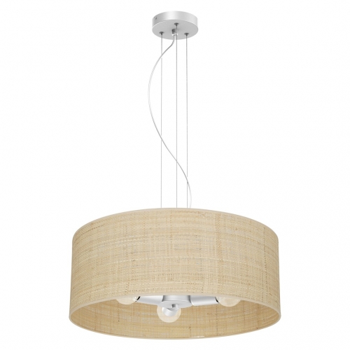 Lampa wisząca MARSHALL WHITE / RATTAN 3xE27