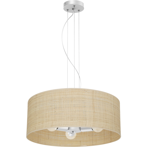 Lampa wisząca MARSHALL WHITE / RATTAN 3xE27