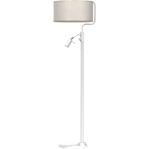 Lampa podłogowa LINO BIEL / LEN 1xE27 + 1x mini GU10