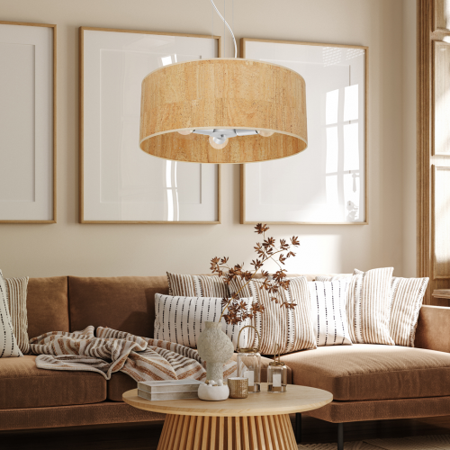 Lampa wisząca CORK White/Cork 3xE27