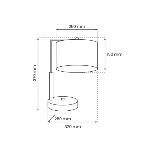 Lampa gabinetowa CORK White/Cork 1xE27