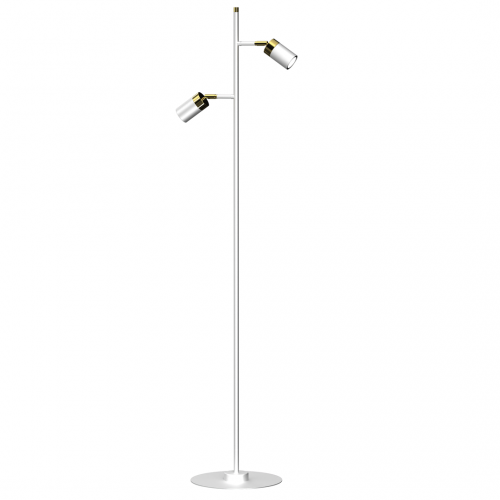 Lampa podłogowa JOKER WHITE/GOLD 2xGU10