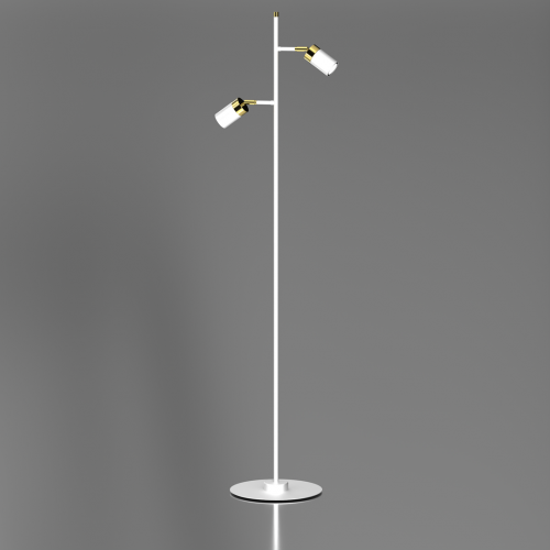 Lampa podłogowa JOKER WHITE/GOLD 2xGU10