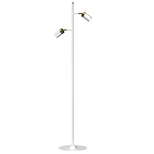 Lampa podłogowa JOKER WHITE/GOLD 2xGU10