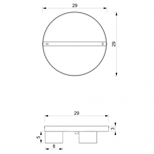 Lampa sufitowa DIXIE White  3xGX53