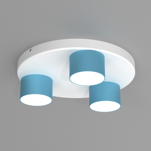 Lampa sufitowa DIXIE Blue/White 3xGX53