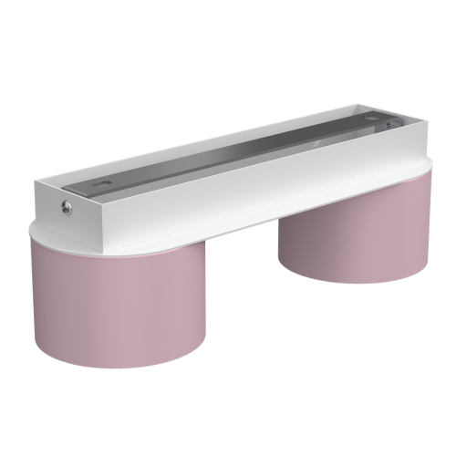 Lampa sufitowa DIXIE Pink/White  2xGX53