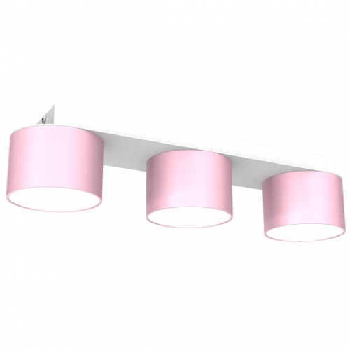 Lampa sufitowa DIXIE Pink/White  3xGX53