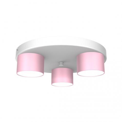 Lampa sufitowa DIXIE Pink/White  3xGX53