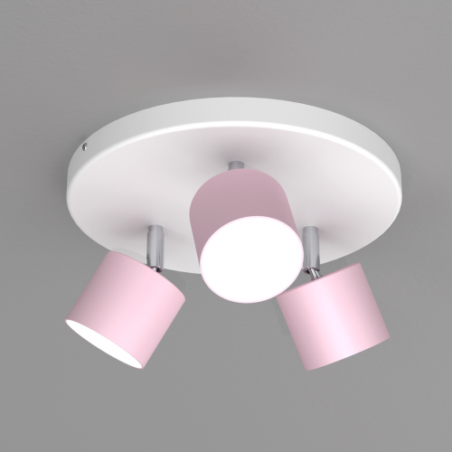 Lampa sufitowa DIXIE Pink/White  3xGX53