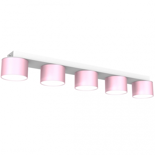 Lampa sufitowa DIXIE Pink/White  5xGX53