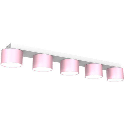 Lampa sufitowa DIXIE Pink/White  5xGX53