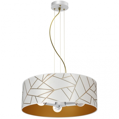 Lampa wisząca ZIGGY WHITE White/Gold 3xE27