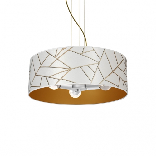 Lampa wisząca ZIGGY WHITE White/Gold 3xE27