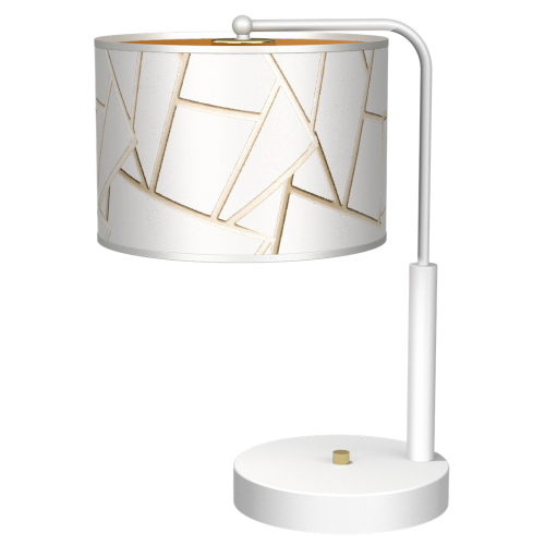 Lampka nocna ZIGGY WHITE White/Gold 1xE27