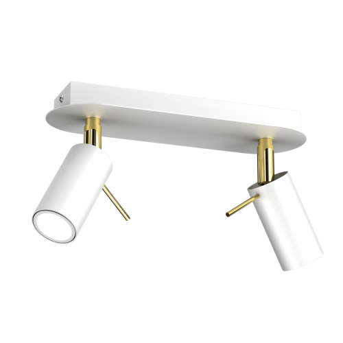 Lampa sufitowa PRESTON GOLD/WHITE 2x mini GU10