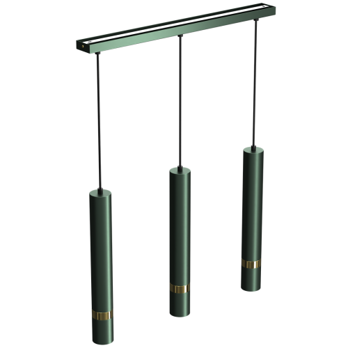 Lampa wisząca JOKER GREEN/GOLD 3xGU10