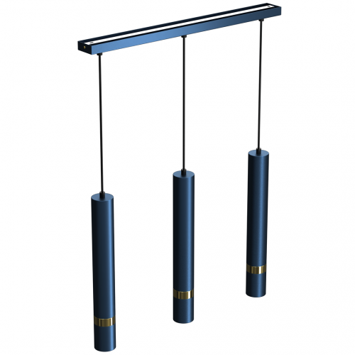 Lampa wisząca JOKER NAVY BLUE/GOLD 3xGU10