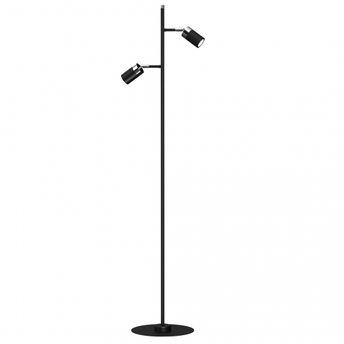 Lampa podłogowa JOKER BLACK/CHROME 2xGU10