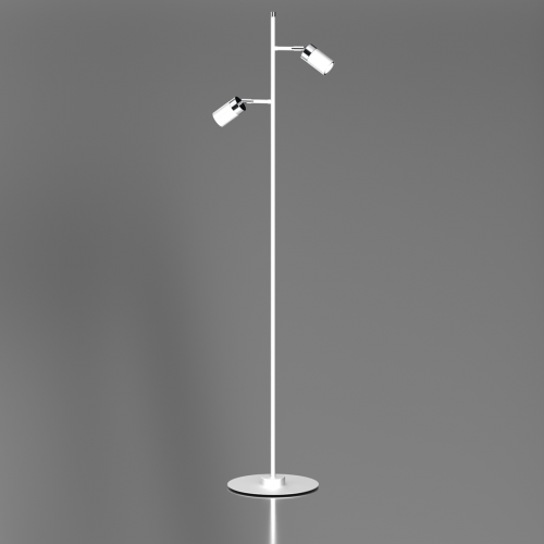 Lampa podłogowa JOKER WHITE/CHROME 2xGU10