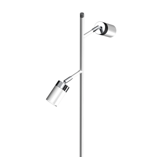 Lampa podłogowa JOKER WHITE/CHROME 2xGU10