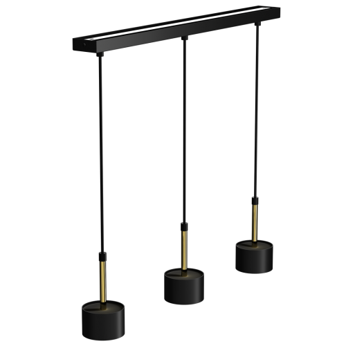 Lampa wisząca ARENA BLACK/GOLD 3xGX53