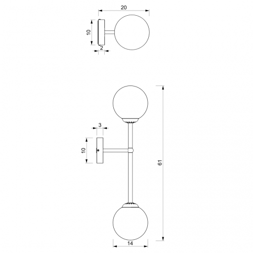 Kinkiet POP 2xE14