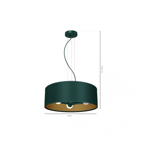 Lampa wisząca VERDE GREEN 3xE27