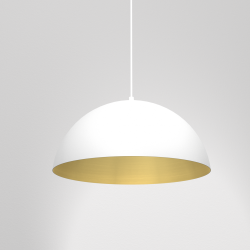 Lampa wisząca BETA WHITE/GOLD 1xE27 35cm