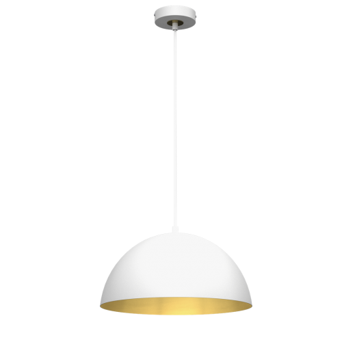 Lampa wisząca BETA WHITE/GOLD 1xE27 35cm