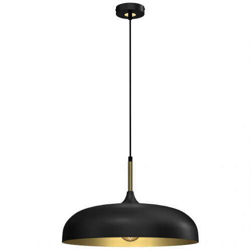 Lampa wisząca LINCOLN BLACK/GOLD 1xE27 45cm