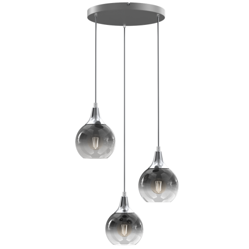 Lampa wisząca MONTE SILVER 3xE27