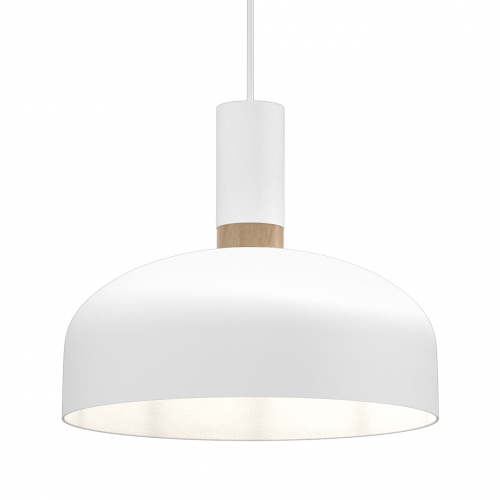 Lampa wisząca MALMO WHITE/WOOD 1xE27