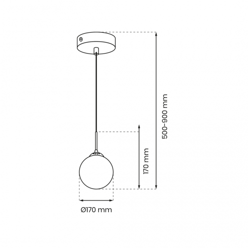 Lampa wisząca REFLEX fi 170 1xE14