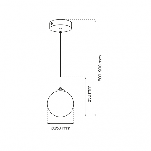 Lampa wisząca REFLEX fi 250 1xE27