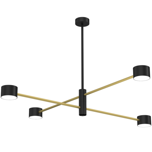 Lampa sufitowa CROSS GOLD 4xGX53