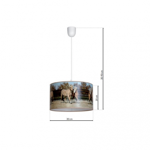 Lampa Wisząca HORSES 1xE27