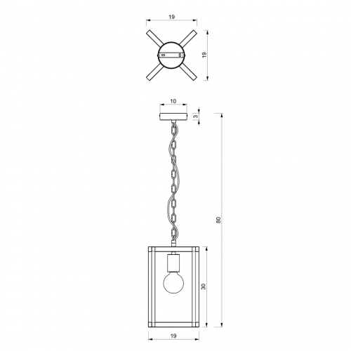 Lampa wisząca ARNOLD 1xE27