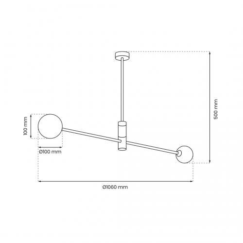 Lampa sufitowa DORI 2xG9