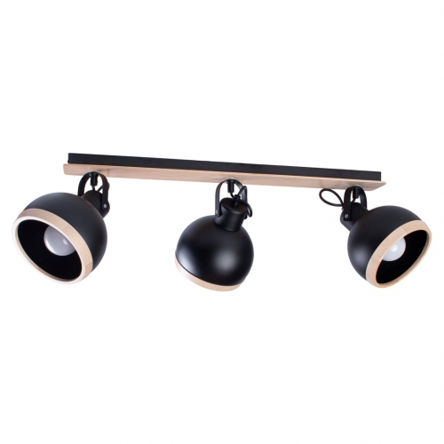 Lampa sufitowa OVAL BLACK 3xE27