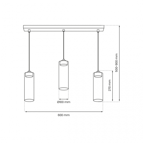 Lampa wisząca CLARISSA 3xGX53