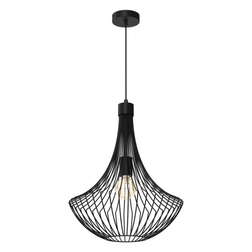 Lampa wisząca CESTA BLACK 1xE27