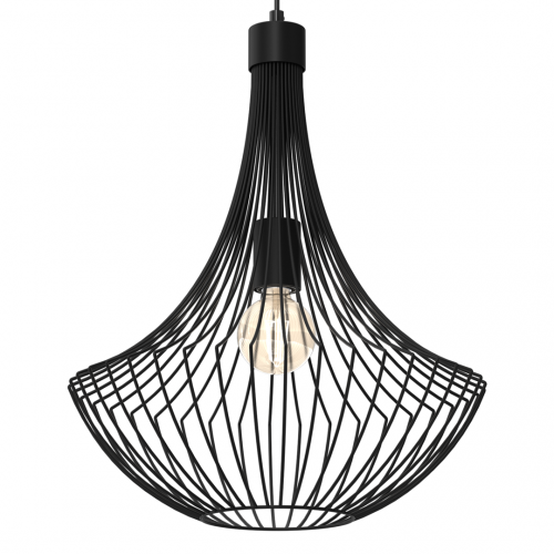 Lampa wisząca CESTA BLACK 1xE27