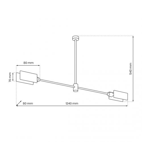 Lampa sufitowa ASTRA 2xE27